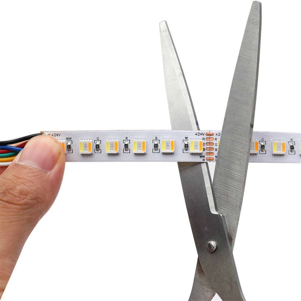 Color Changing RGBCCT 5in1 5050 LED Lights - 12mm 24V LED Strip Light - 96LEDs/m Color Changing RGBCCT 5in1 5050 LED Lights - 12mm 24V LED Strip Light - 96LEDs/m